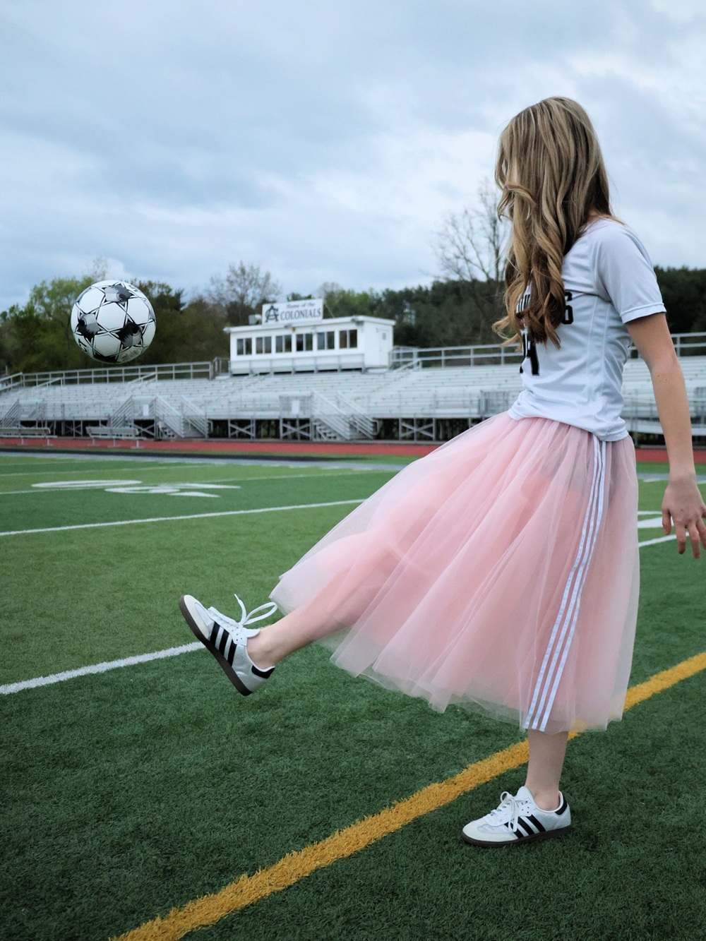 ADIDAS ORIGINALS Sandy Pink TULLE BALLET SKIRT XS NEW NWT - Picture 4 of 6